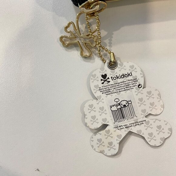 Tokidoki Cosmetic Pouch Zippered Makeup Bag With Fun Gold & Black Cartoon Print - Picture 6 of 7